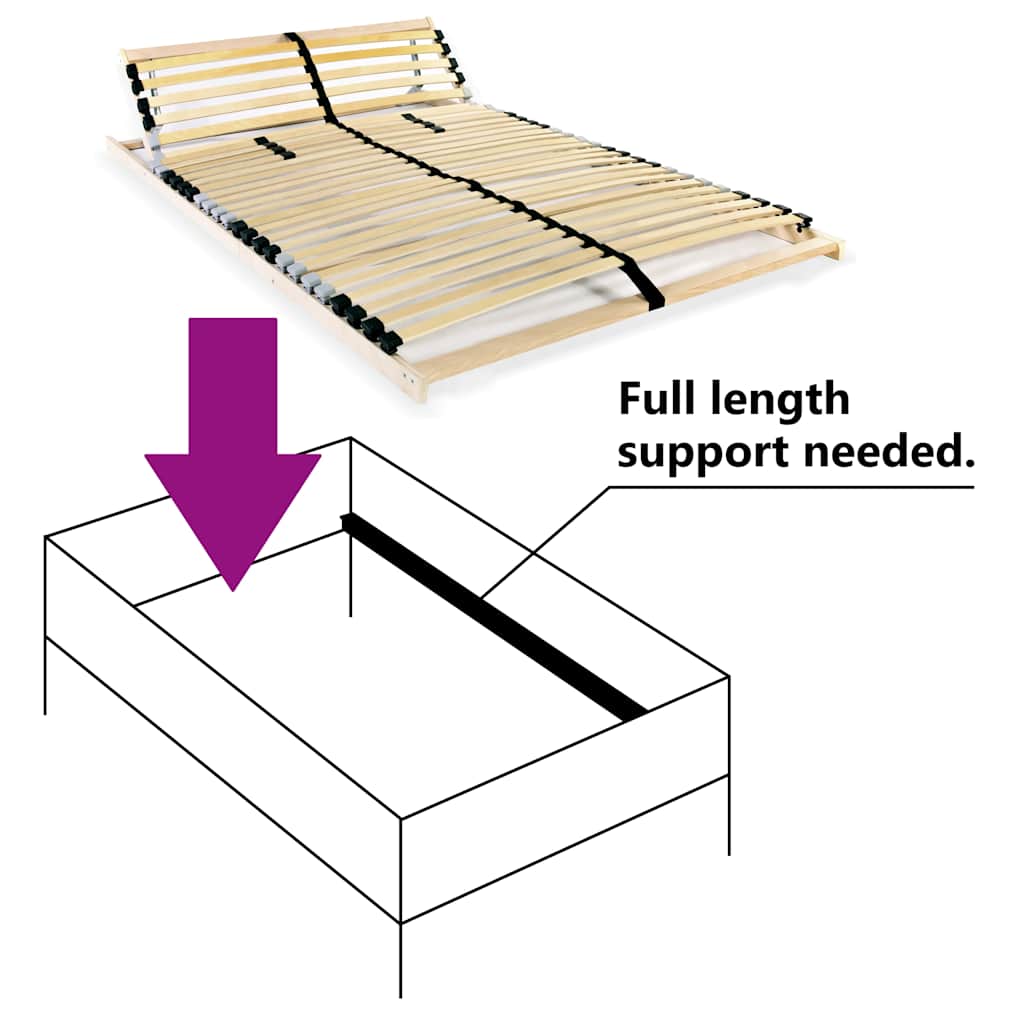 Rete a Doghe 7 Zone senza Materasso con 28 Doghe 120x200 cm | homemem39