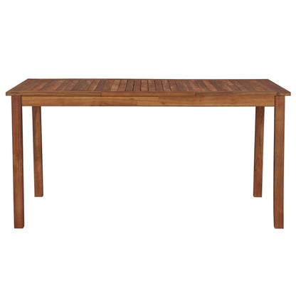 Garden Table 150x90x74 cm in Solid Acacia