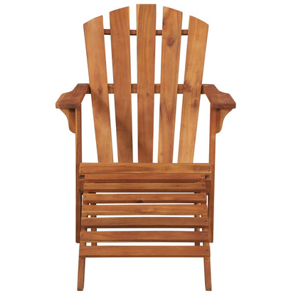 Sedia da Giardino Adirondack con Poggiapiedi Massello di Acacia | homemem39
