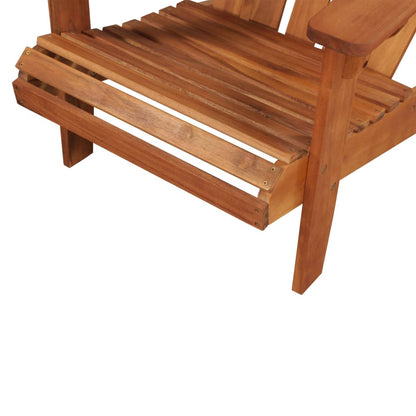 Sedia da Giardino Adirondack con Poggiapiedi Massello di Acacia | homemem39