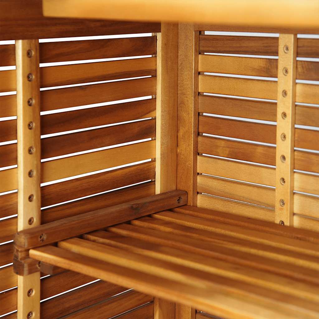 Tavolo da Bar 110x50x105 cm in Legno Massello di Acacia - homemem39