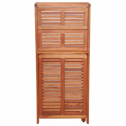 Set da Bistrot 3 pz Pieghevole in Legno Massello di Acacia