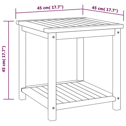Tavolino in Legno Massello di Acacia 45x45x45 cm | homemem39