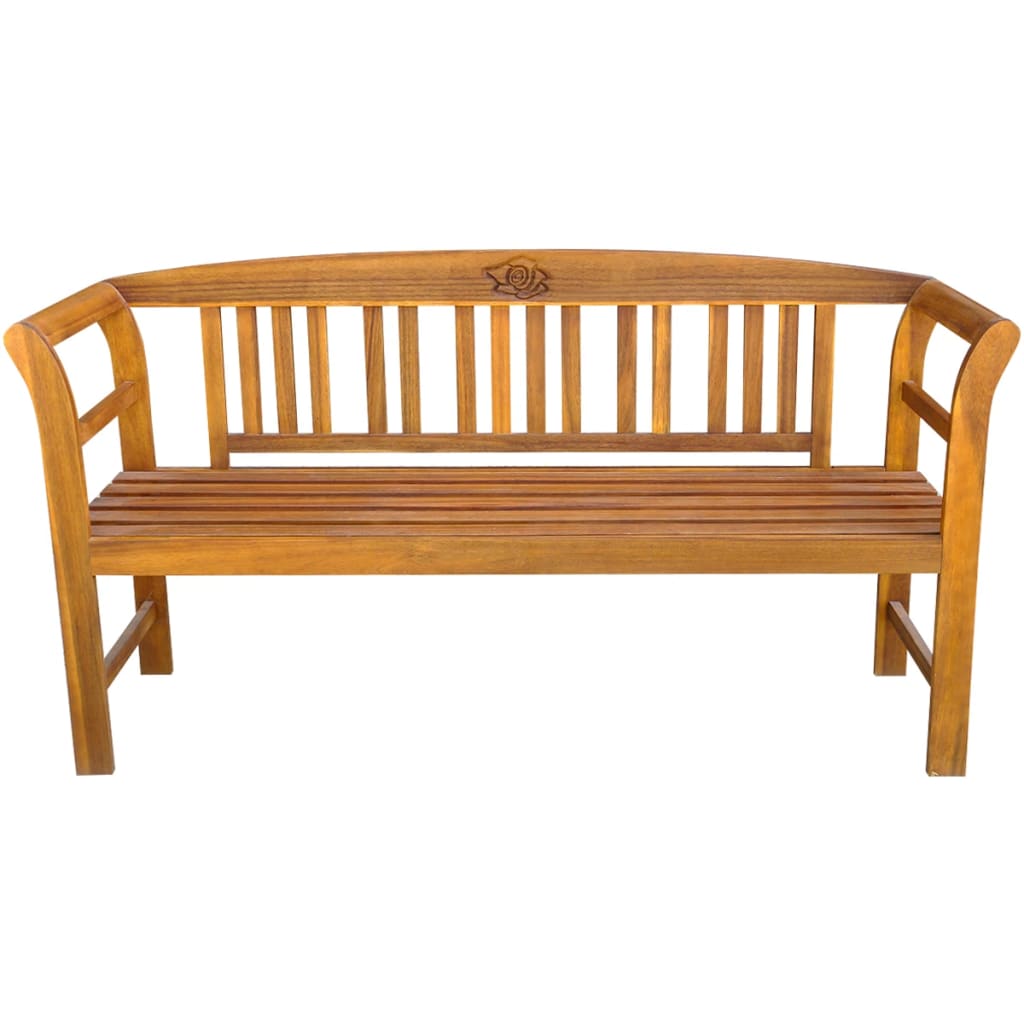 Panca da Giardino 157 cm in Legno Massello di Acacia - homemem39