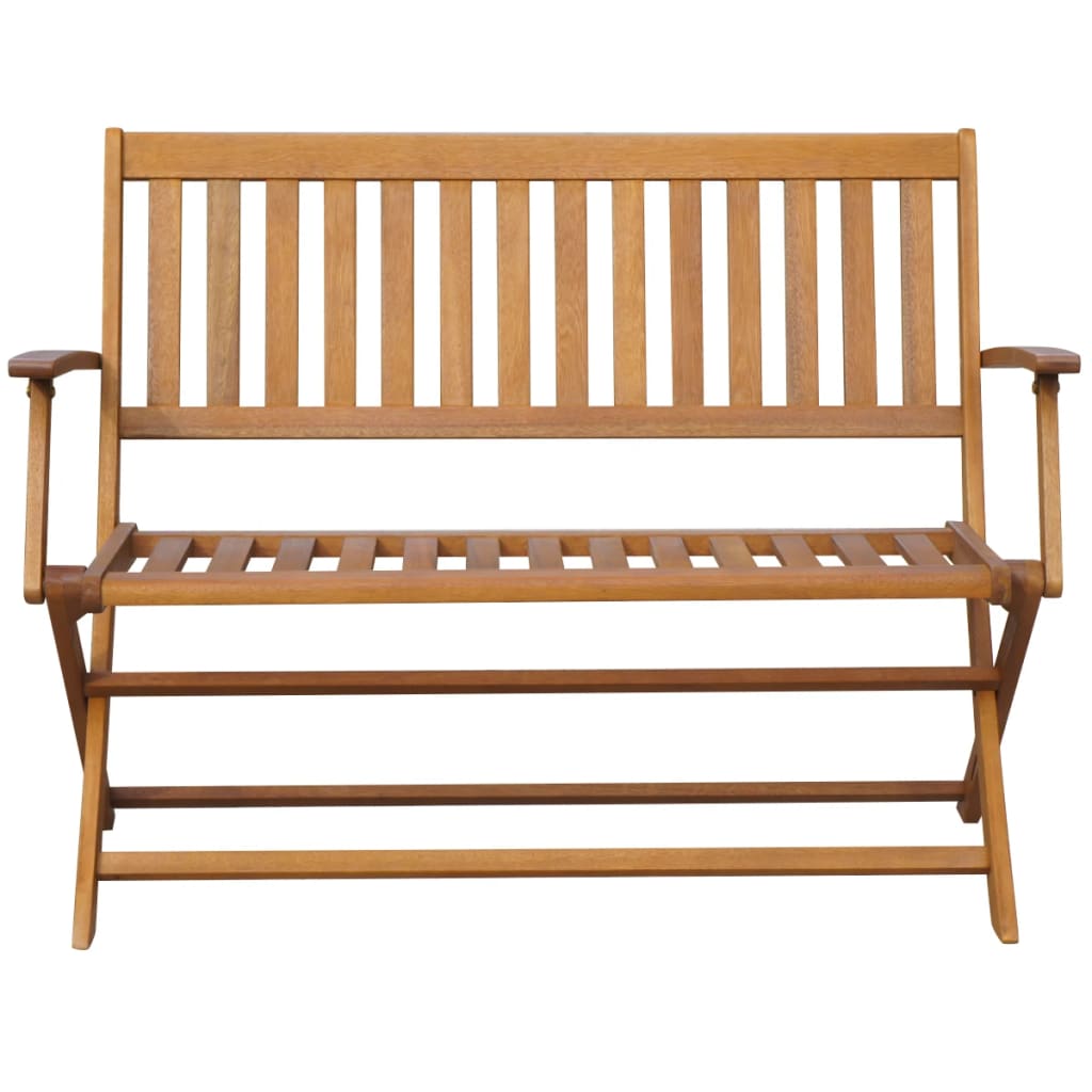 Panchina da Giardino 120 cm in Legno Massello di Acacia - homemem39