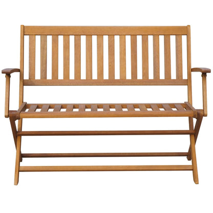 Panchina da Giardino 120 cm in Legno Massello di Acacia - homemem39