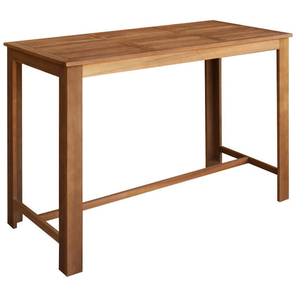 Tavolo da Bar in Legno Massello di Acacia 150x70x105 cm | homemem39