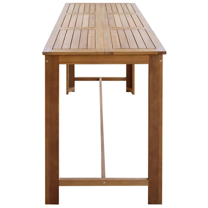 Tavolo da Bar in Legno Massello di Acacia 150x70x105 cm | homemem39