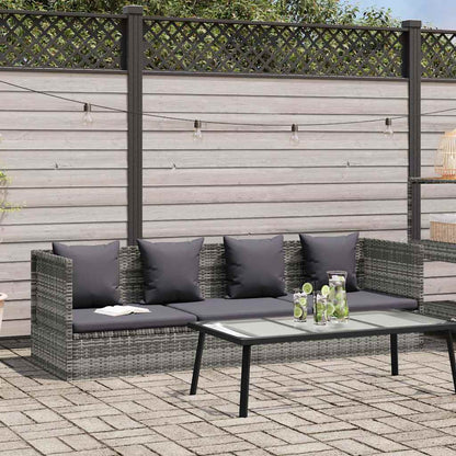 Lettino da Giardino Grigio 200x60 cm in Polyrattan