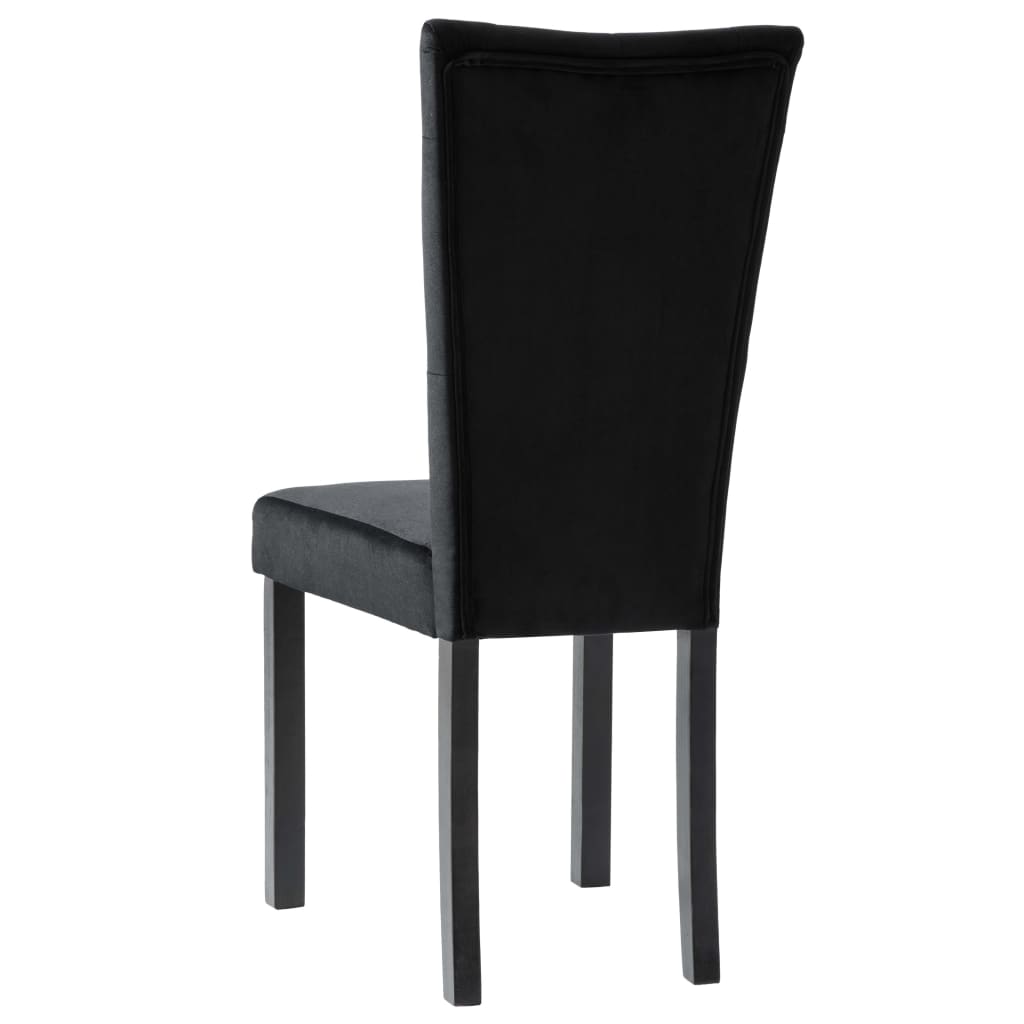Sedie da Pranzo 6 pz Nere in Velluto | homemem39