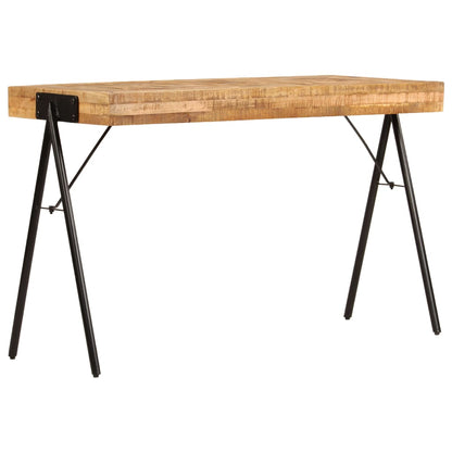 Scrittoio in Legno Massello di Mango 118x50x75 cm - homemem39