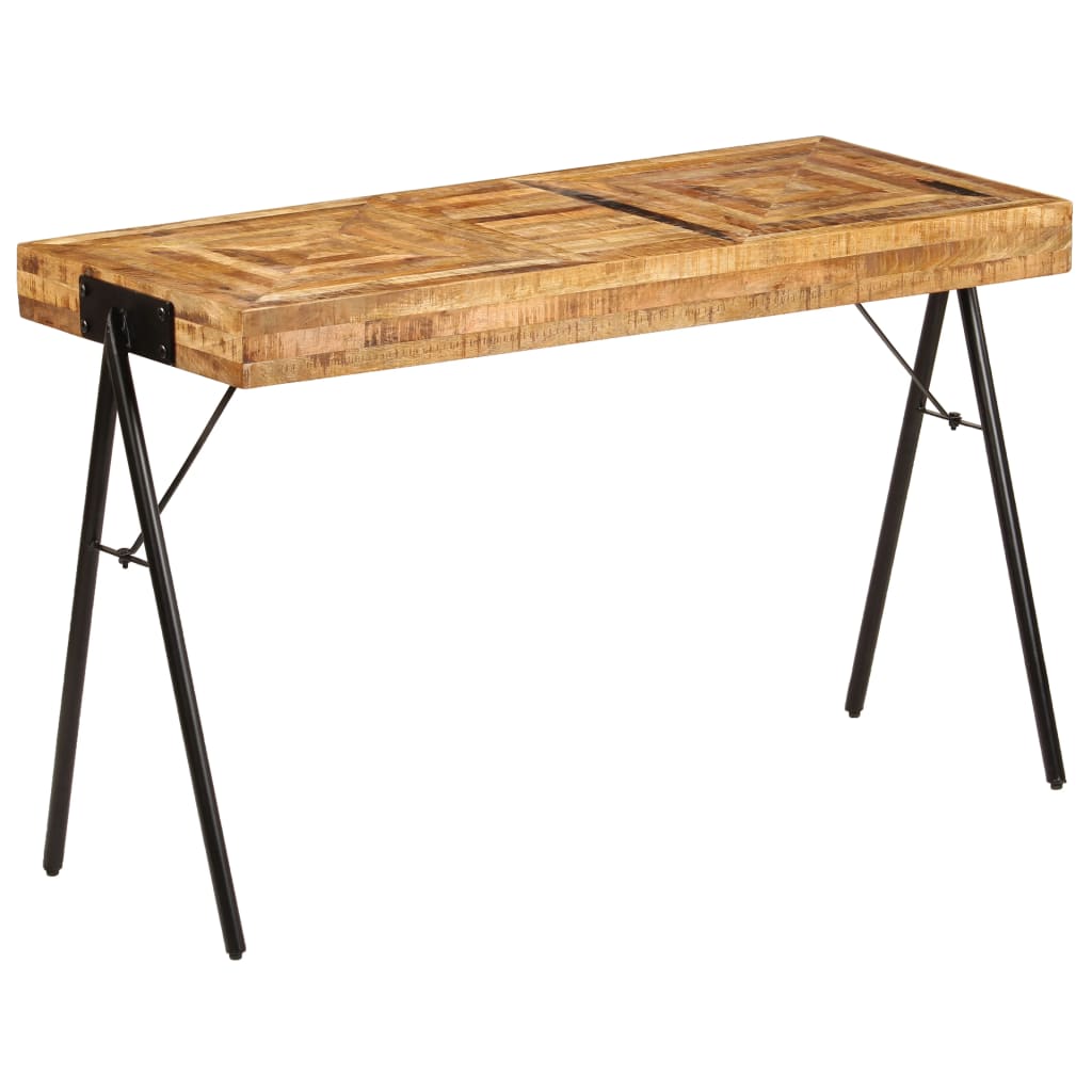 Scrittoio in Legno Massello di Mango 118x50x75 cm - homemem39
