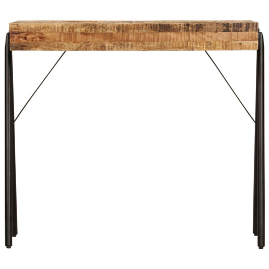 Tavolo Consolle in Legno Massello di Mango 80x40x75 cm - homemem39