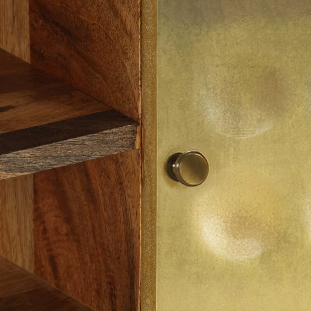 Mobile Porta TV in Legno Massello di Mango 120x30x45 cm