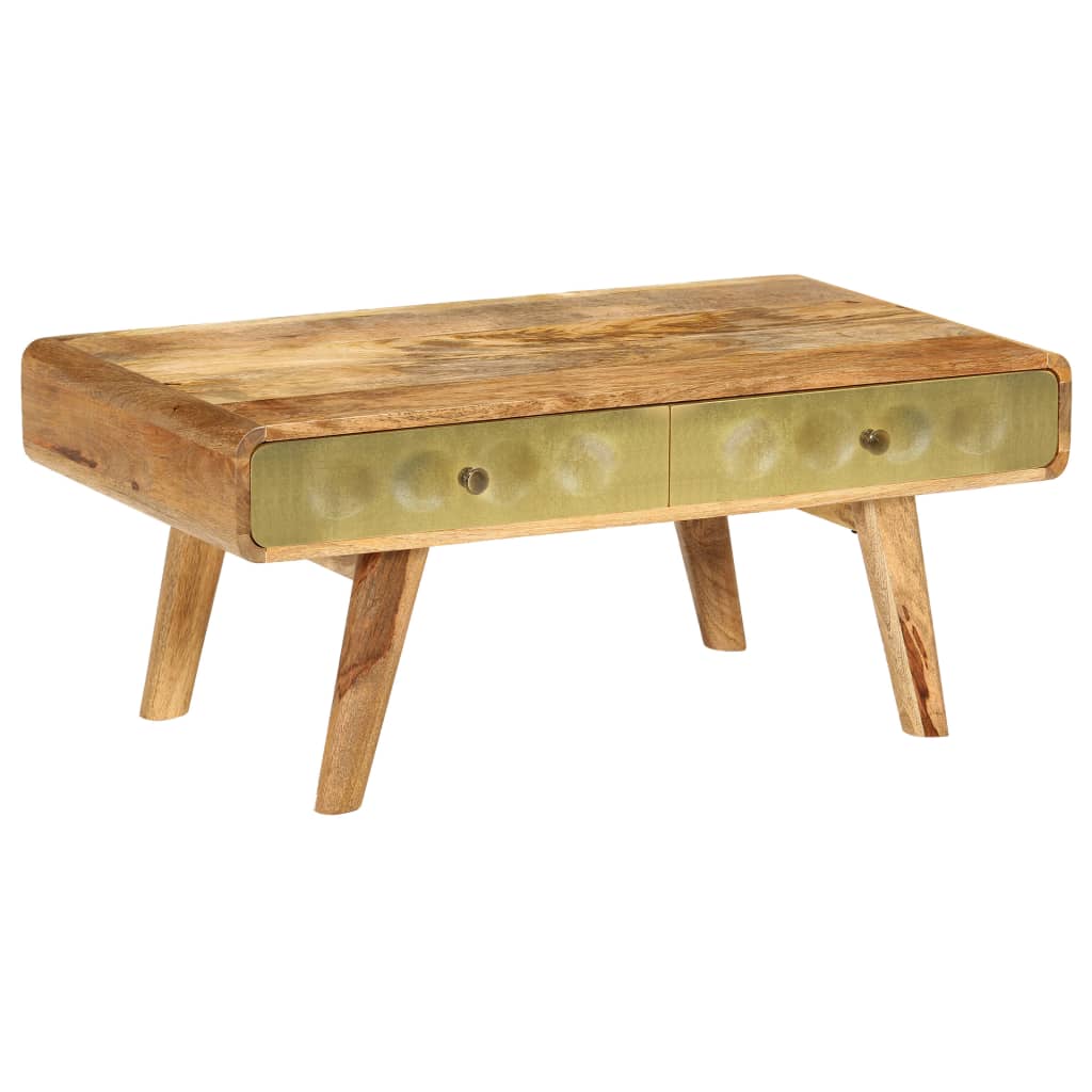 Tavolino da Salotto in Legno di Mango 90x50x40 cm