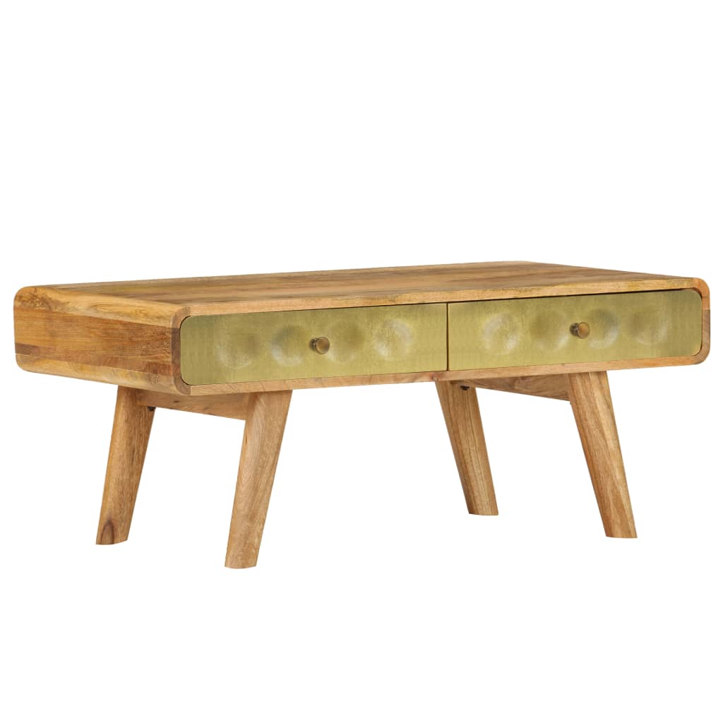 Tavolino da Salotto in Legno di Mango 90x50x40 cm