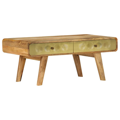 Tavolino da Salotto in Legno di Mango 90x50x40 cm