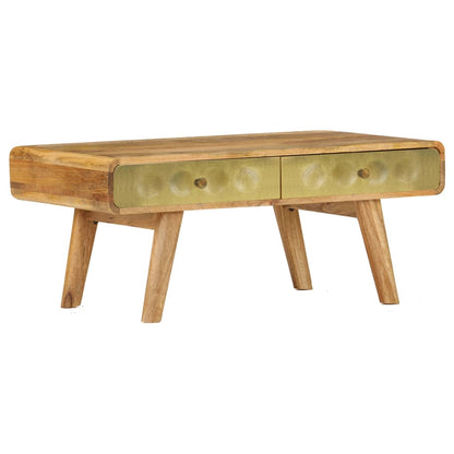 Tavolino da Salotto in Legno di Mango 90x50x40 cm