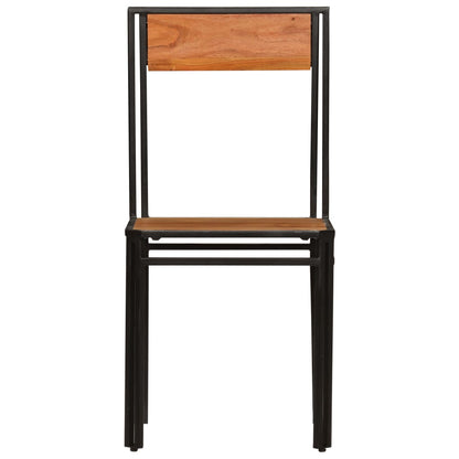 Sedie da Pranzo 2 pz in Legno Massello di Acacia | homemem39