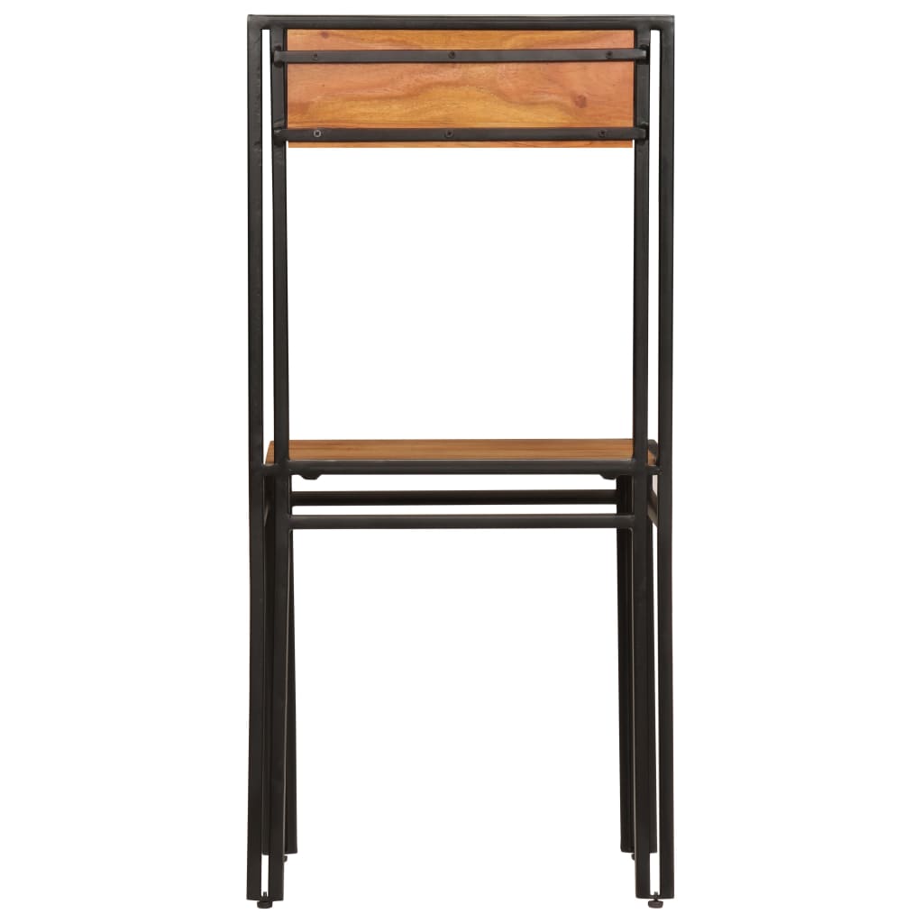 Sedie da Pranzo 2 pz in Legno Massello di Acacia | homemem39