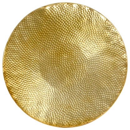Tavolino da Salotto in Alluminio Martellato 70x30 cm Ottone | homemem39