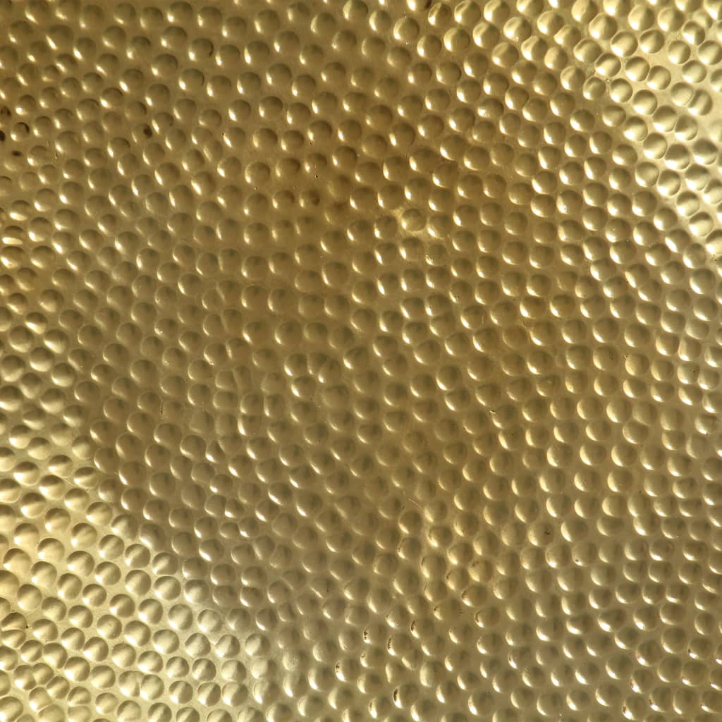 Tavolino da Salotto in Alluminio Martellato 70x30 cm Ottone | homemem39