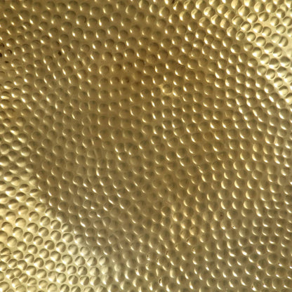 Tavolino da Salotto in Alluminio Martellato 70x30 cm Ottone | homemem39