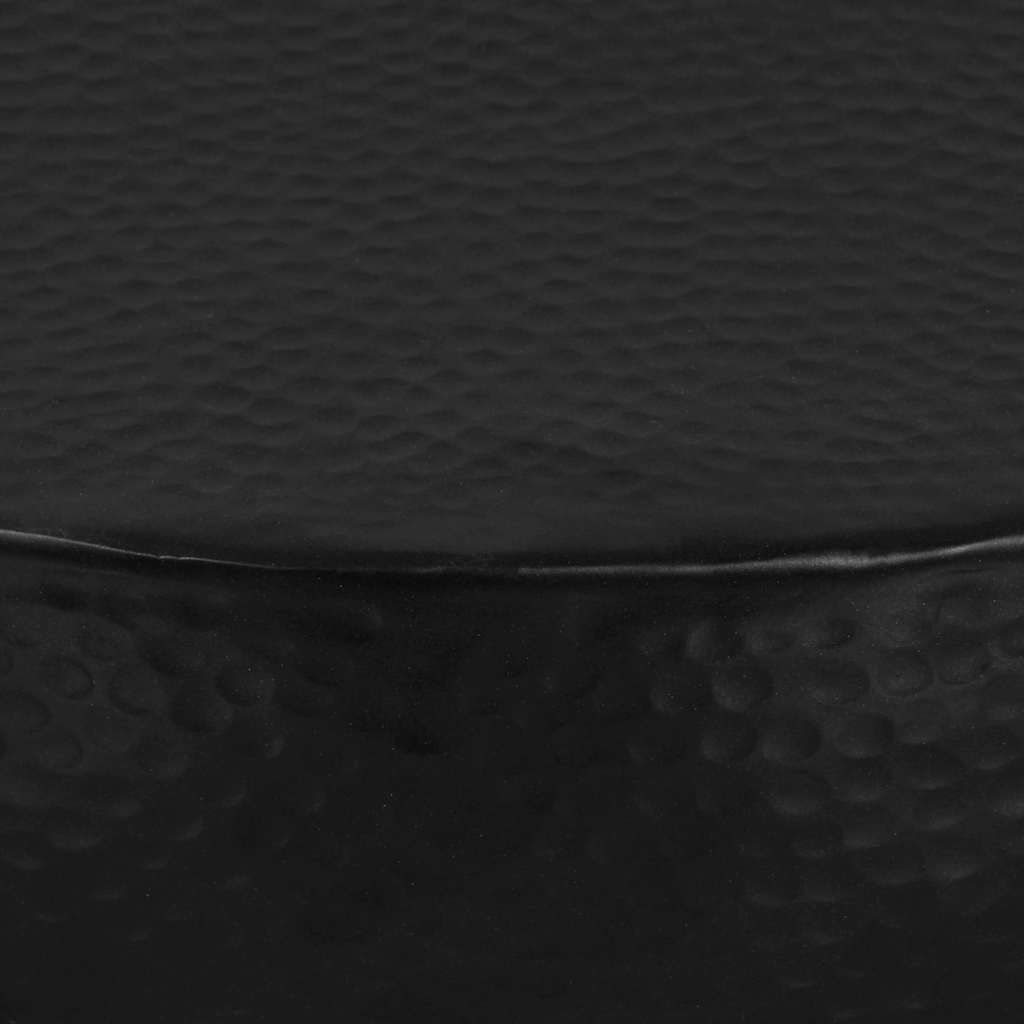 Tavolino da Salotto in Alluminio Martellato 70x30 cm Nero | homemem39