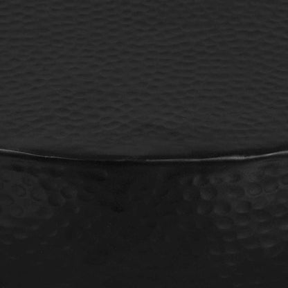 Tavolino da Salotto in Alluminio Martellato 70x30 cm Nero | homemem39