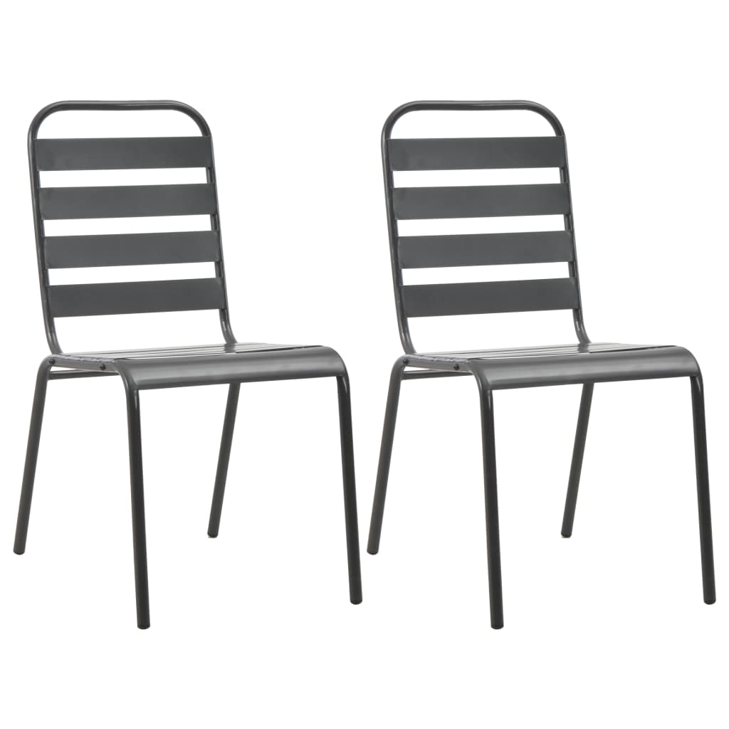 Set da Bistrot 3 pz in Acciaio Grigio Scuro | homemem39