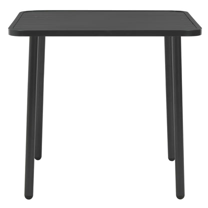 Set da Pranzo da Giardino 5 pz in Acciaio Grigio Scuro | homemem39