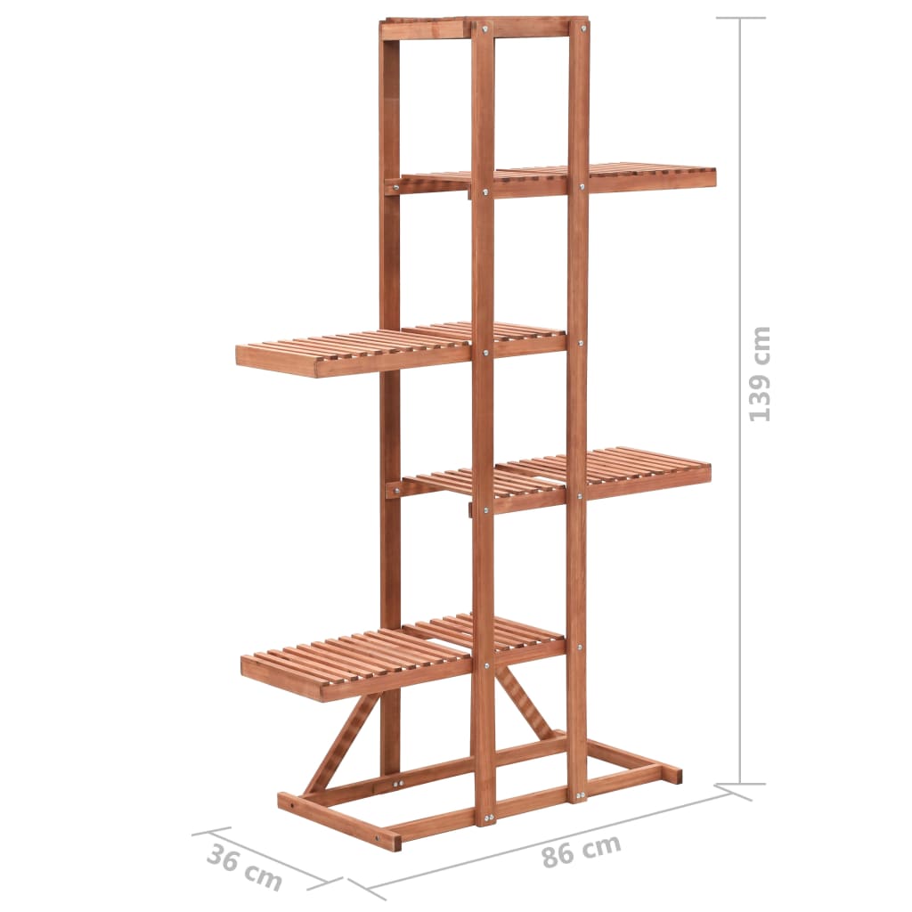 Piedistallo per Piante in Legno di Cedro 86x36x139 cm - homemem39