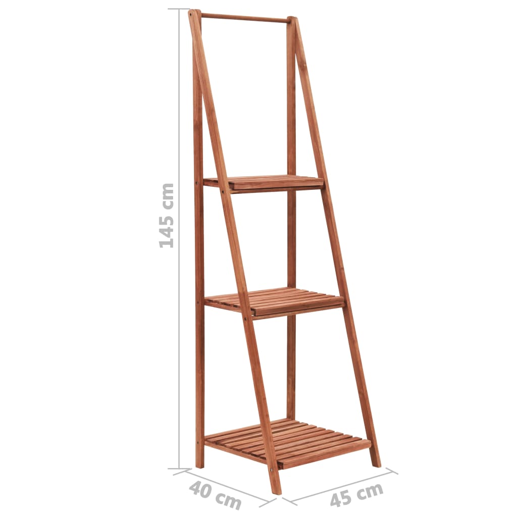 Piedistallo per Piante in Legno di Cedro 45x40x145 cm - homemem39