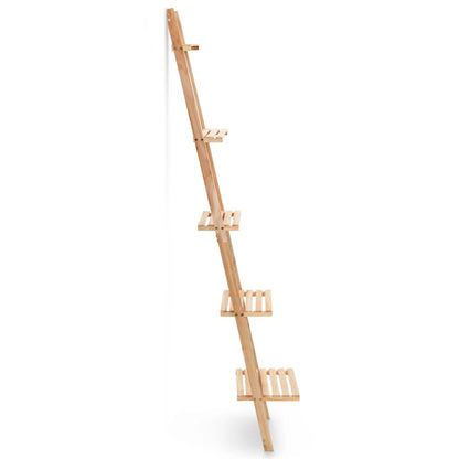Scala Portaoggetti a Parete in Legno di Cedro 41,5x30x176 cm