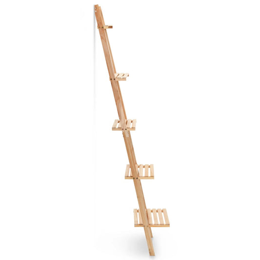 Scala Portaoggetti a Parete in Legno di Cedro 41,5x30x176 cm