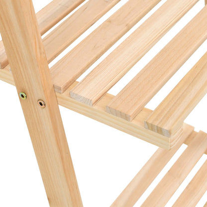 Scala Portaoggetti a Parete in Legno di Cedro 41,5x30x176 cm