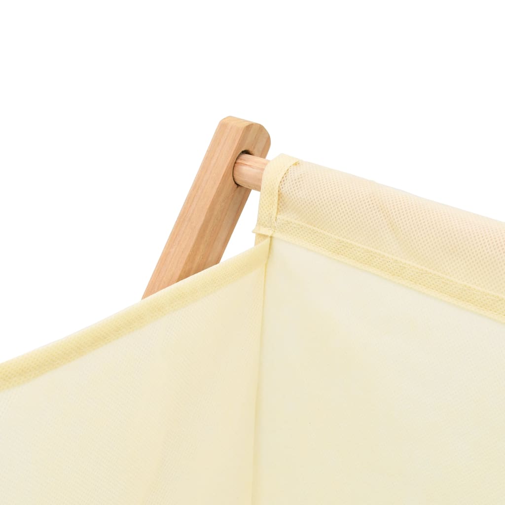 Portabiancheria in Legno di Cedro e Tessuto Beige 42x41x64 cm | homemem39