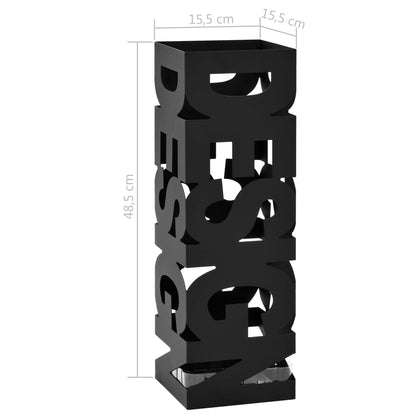 Porta Ombrelli Design in Acciaio Nero - homemem39