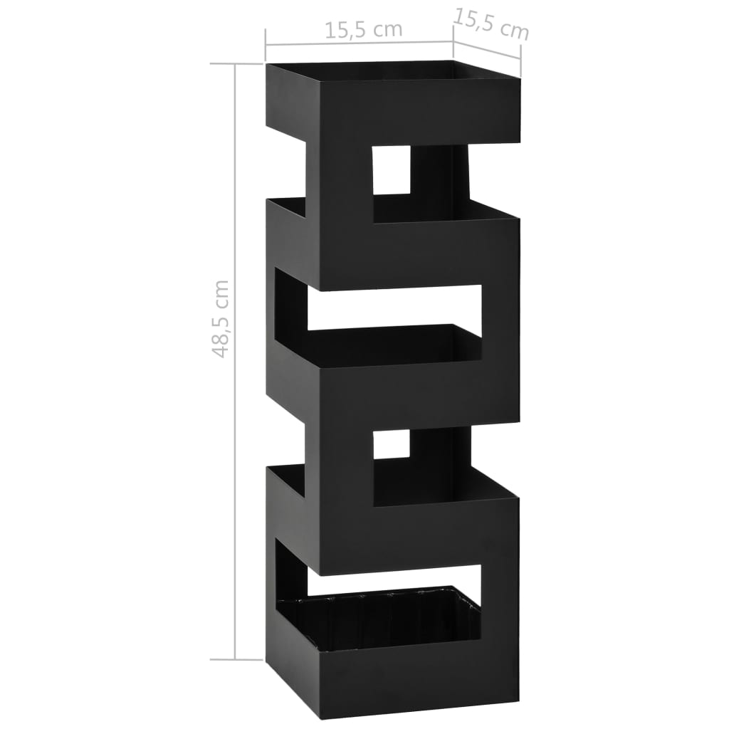 Black Steel Umbrella Holder