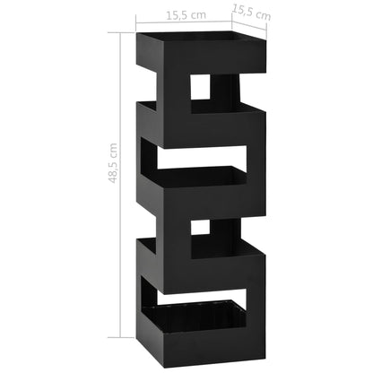 Black Steel Umbrella Holder