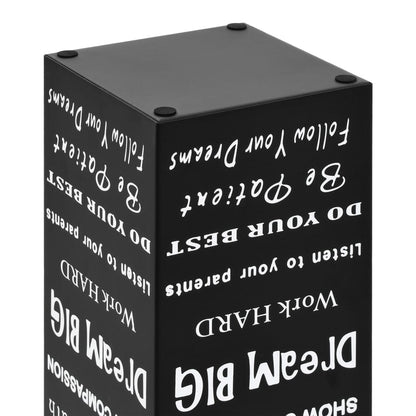 Porta Ombrelli con Scritte in Acciaio Nero - homemem39