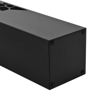 Stone Style Umbrella Stand in Black Steel