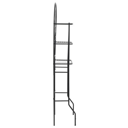 Scaffale da Bagno Nero 60x33x174 cm | homemem39