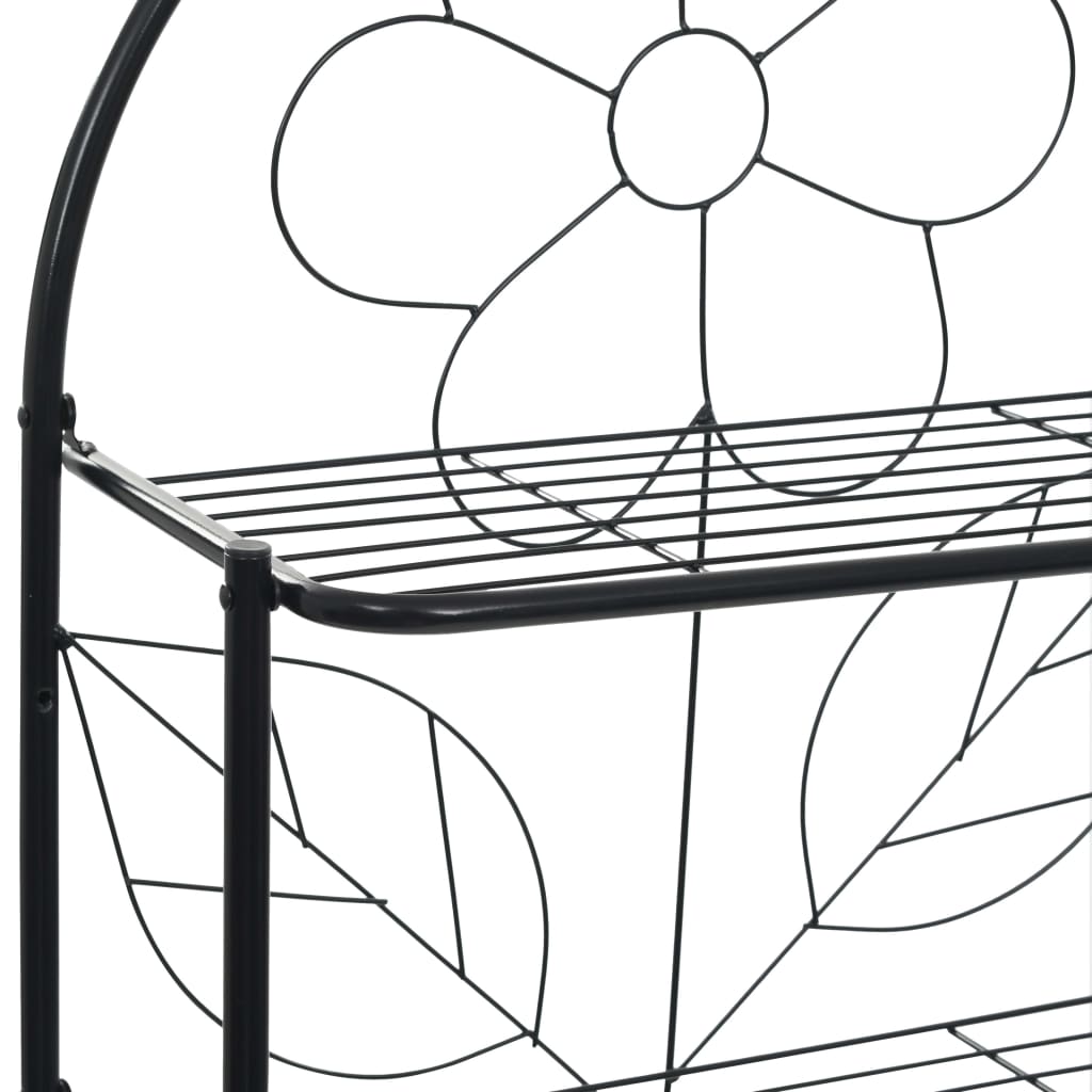 Scaffale da Bagno Nero 60x33x174 cm - homemem39