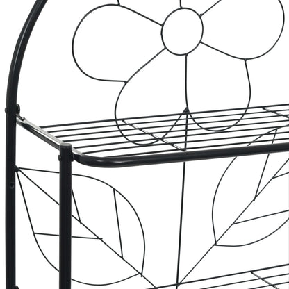 Scaffale da Bagno Nero 60x33x174 cm - homemem39