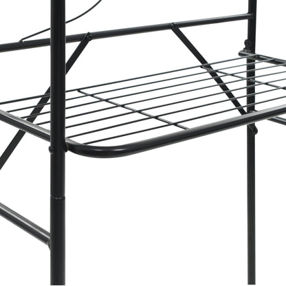 Scaffale da Bagno Nero 60x33x174 cm | homemem39
