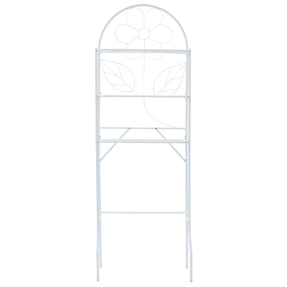 Scaffale da Bagno Bianco 60x33x174 cm - homemem39