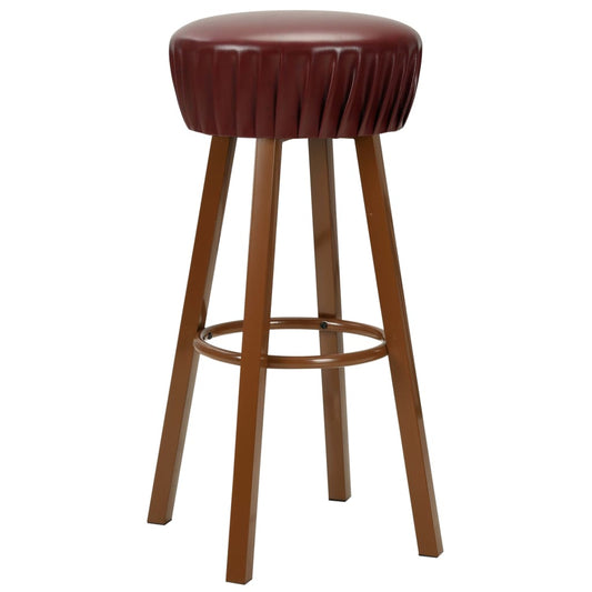 Sgabelli da Bar 2 pz Marroni in Similpelle - homemem39