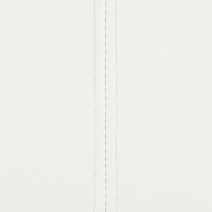 Sedie da Pranzo a Sbalzo 4 pz Bianche in Similpelle