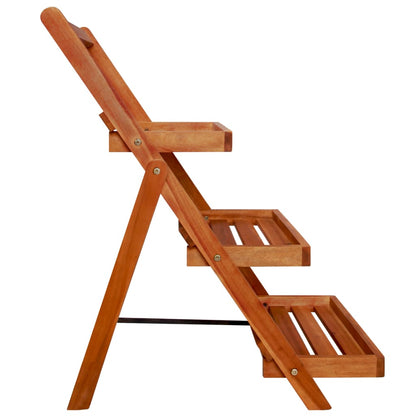 Piedistallo per Piante a 3 Livelli 50x63x80cm Massello d'Acacia - homemem39
